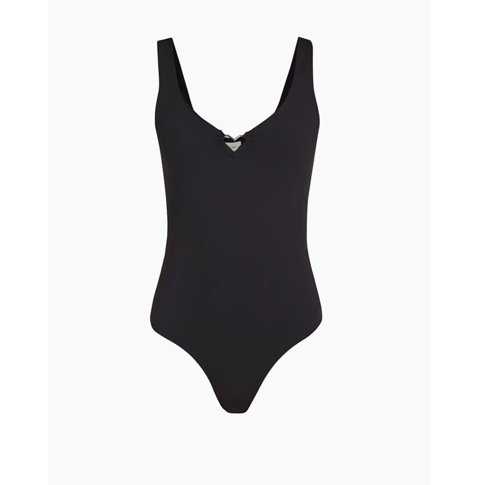 Cami NYC Tayma Heart Bodysuit in Black - S